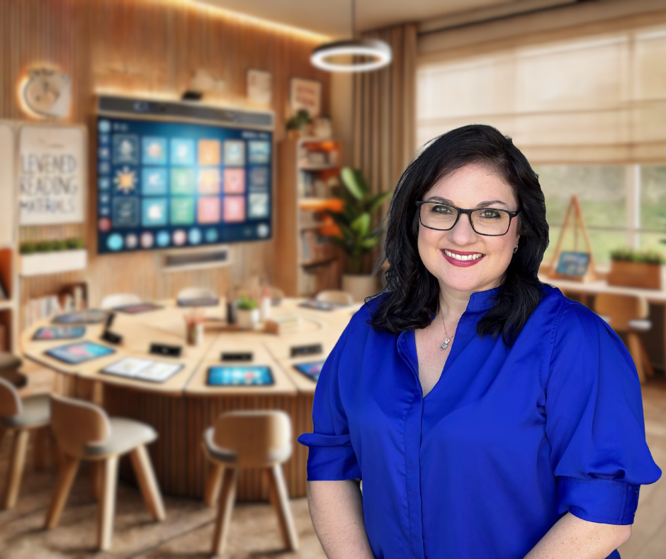 Consultant in a learning environment ready to work